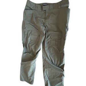 Men’s Tactical Cargo Pants Olive Green Ripstop Utility Work Military Size 40x32
